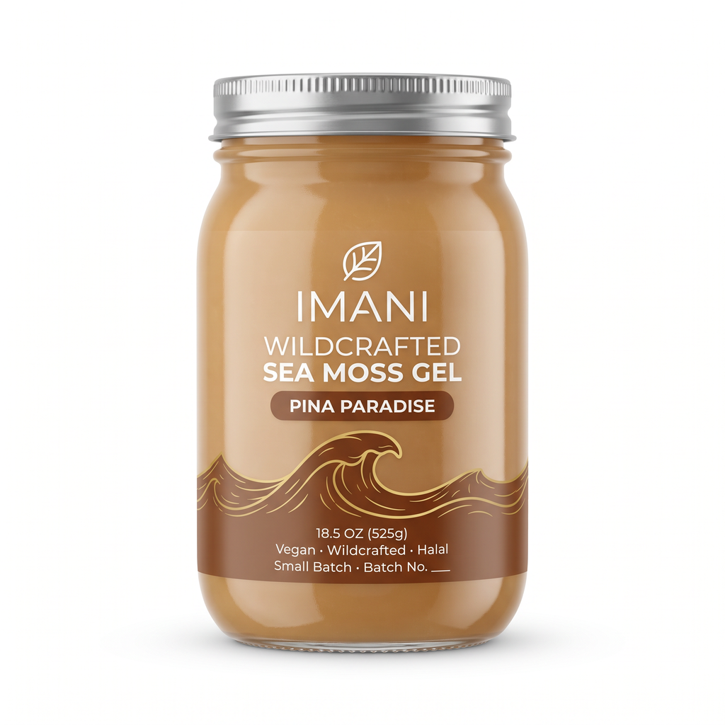 IMANI Pina Paradise Sea Moss Gel 18.5 oz new label