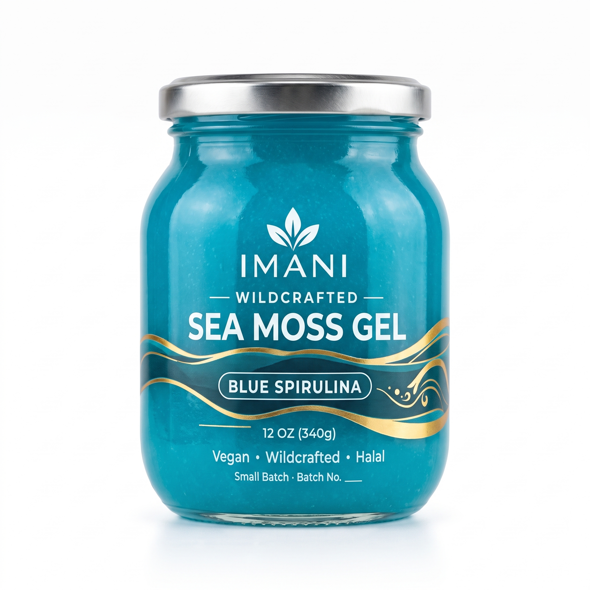 IMANI Blue Spirulina Sea Moss Gel 12 oz