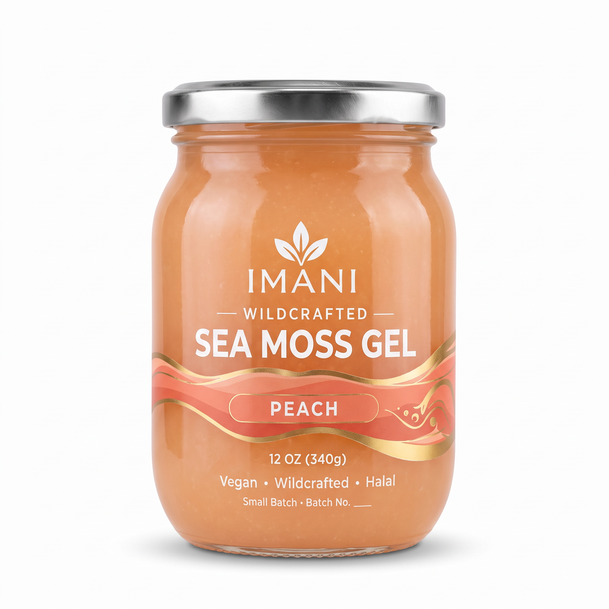 IMANI Peach Sea Moss Gel 12 oz