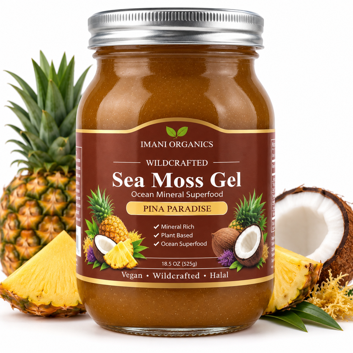 Pina Paradise Sea Moss Gel · 18.5 oz