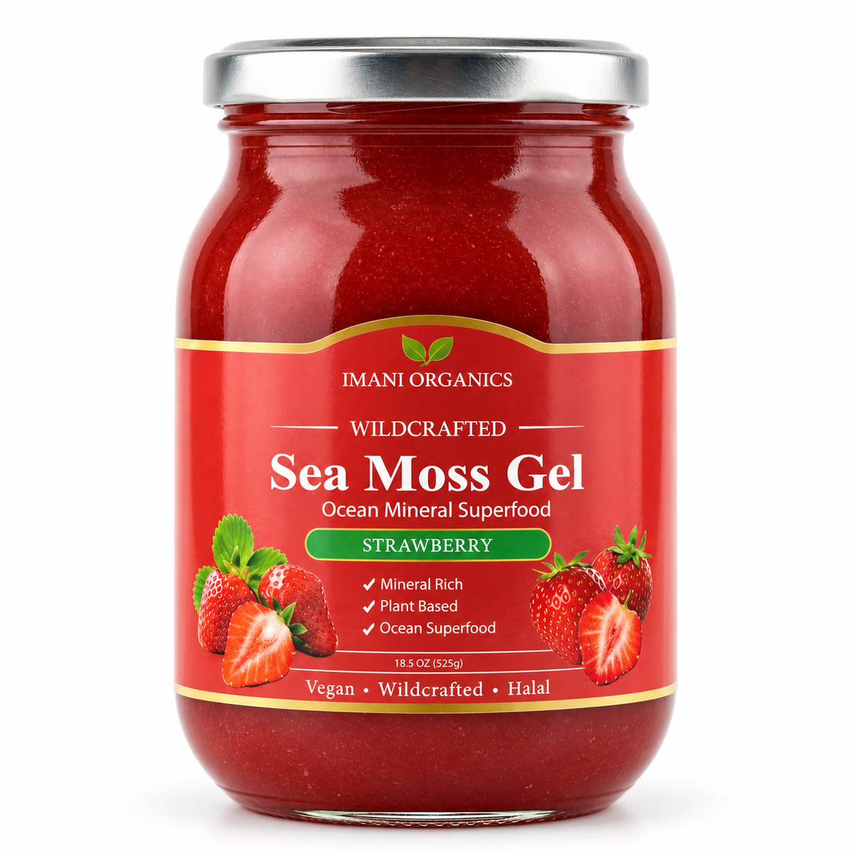 Strawberry Sea Moss Gel · 18.5 oz
